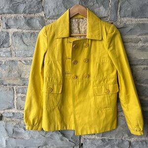 United Colors of Benetton Yellow Double-Breasted Jacket
